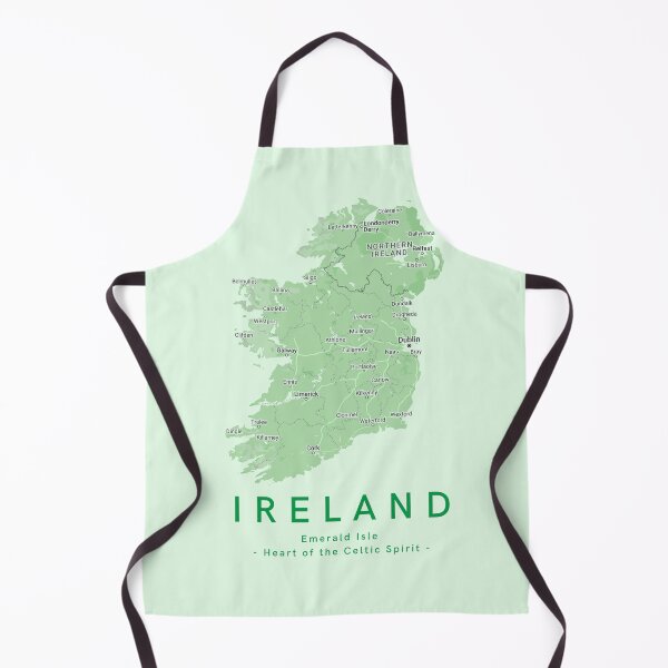 Item preview, Ireland Map Art – Emerald Isle Travel Poster – Celtic Spirit Wall Decor designed and sold by Tommy Studio.