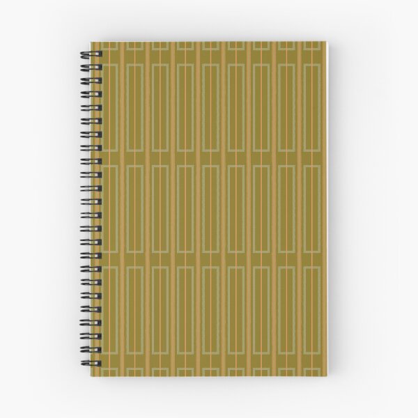 Item preview, Minimalist Geo Box Striped Pattern in Vintage Olive Green and Cantaloupe Orange designed and sold by kierkegaard.