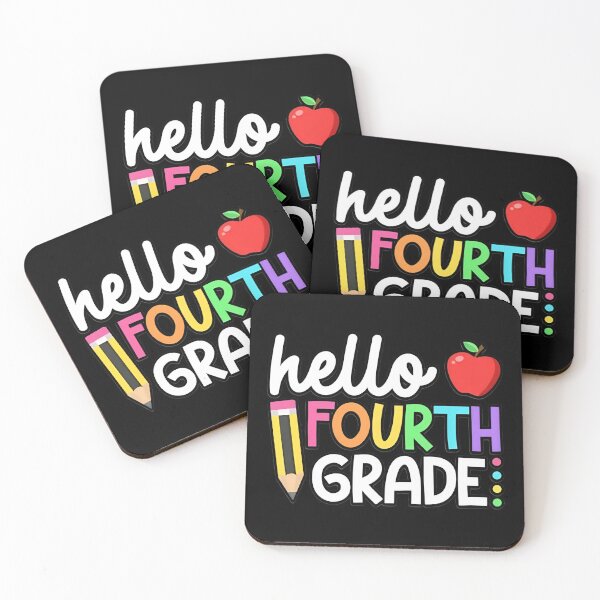 Item preview, Hello Fourth Grade Team 4th Grade Back to School Teacher Kid designed and sold by Blok45.