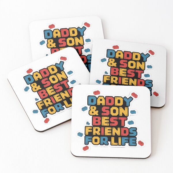 Item preview, Daddy and Son Best Friends for Life Toy Block Style Design designed and sold by adnananwar.