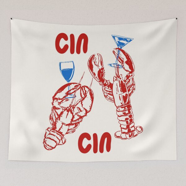 Item preview, Cin Cin Lobster Doodle designed and sold by MaiZephyr.