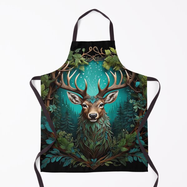 Item preview, Sacred Forest Stag | Mystical Deer God & Nature Spirit Art designed and sold by WHITE FANGS.
