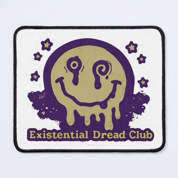 Item preview, Existential Dread Club – Melting Smiley Sticker designed and sold by Imaginarium of Chaos falcon88 .