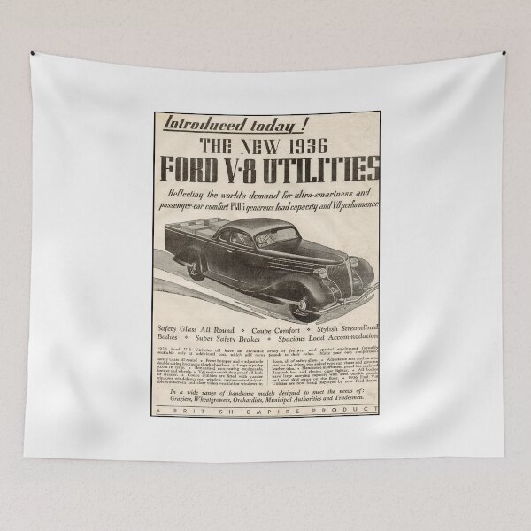 Item preview, 1936 Ford V8 Utility World's First Ute Vintage Advert - Rare Australian Motoring History  designed and sold by taspaul.