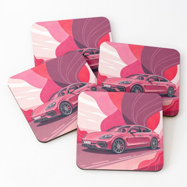 Item preview, Pink Dream Ride – Vaporwave Futuristic Car  designed and sold by ArtiQreate.