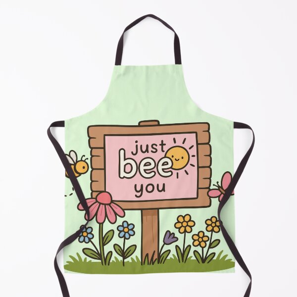 Aperçu de l'œuvre Panneau « Just Bee You Cute Bee » | Art de la nature motivant et positif créée et vendue par graphicnew.