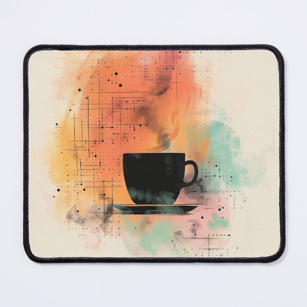Item preview, Geometric Coffee Cup Abstract Art designed and sold by AITuneSphere.