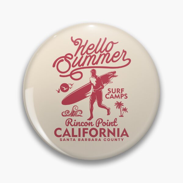 Artikelvorschau, Rincon Point Sommer Surfcamp Surfen Santa Barbara County Kalifornien entworfen und verkauft von eclecTEEq.