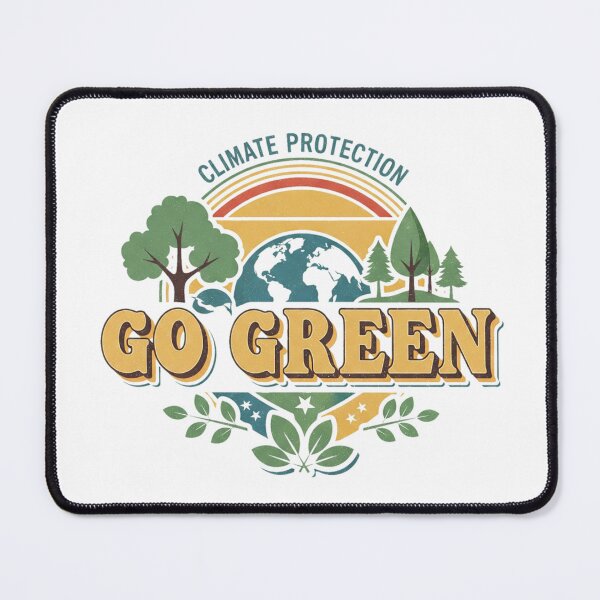 Item preview, Go Green: A Classic Call for Climate Protection designed and sold by ART-POD-PL.