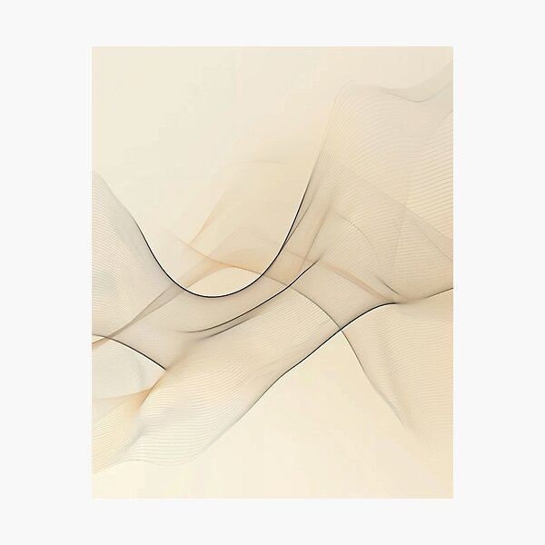 Item preview, Minimalist Flowing Lines Abstract Art designed and sold by AITuneSphere.