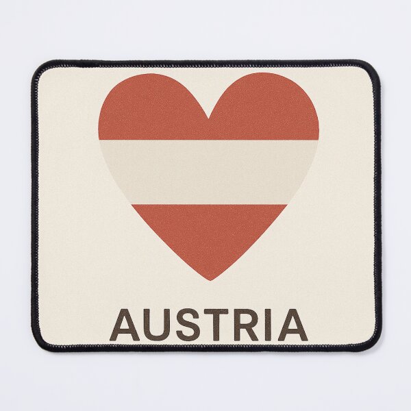 Item preview, **Austria Heart – Minimalist Flag Design with Vintage Texture** designed and sold by IZZATH.