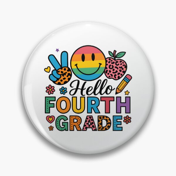 Item preview, Hello Fourth Grade Team 4th Grade Back to School Teacher Kid designed and sold by Blok45.