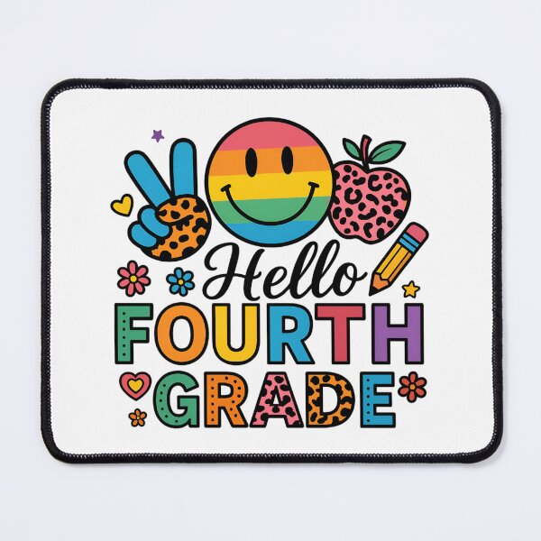 Item preview, Hello Fourth Grade Team 4th Grade Back to School Teacher Kid designed and sold by Blok45.