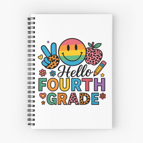Item preview, Hello Fourth Grade Team 4th Grade Back to School Teacher Kid designed and sold by Blok45.
