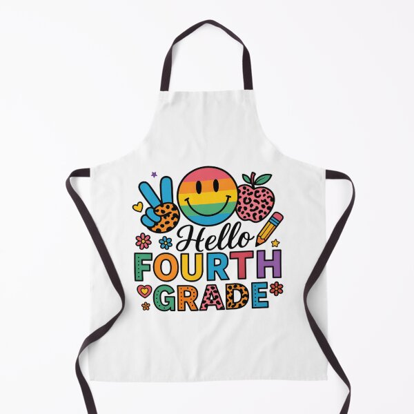 Item preview, Hello Fourth Grade Team 4th Grade Back to School Teacher Kid designed and sold by Blok45.