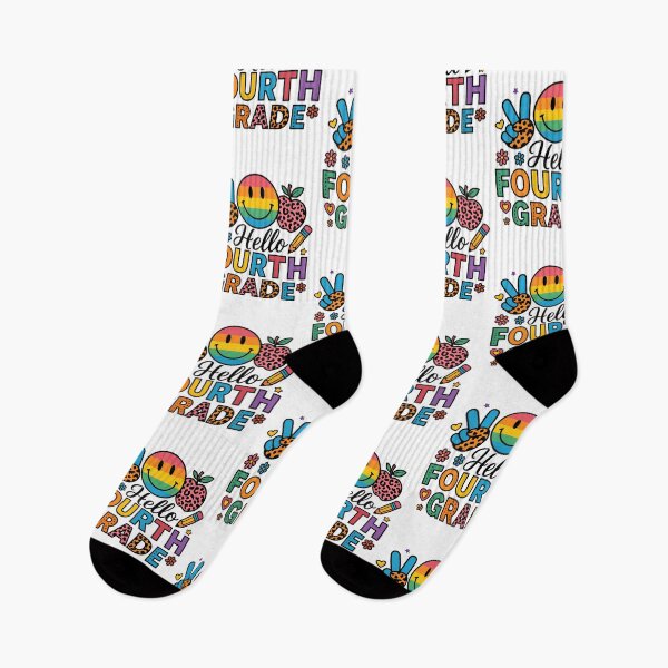 Item preview, Hello Fourth Grade Team 4th Grade Back to School Teacher Kid designed and sold by Blok45.
