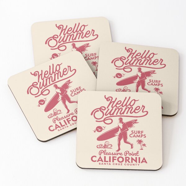 Item preview, Pleasure Point Summer Surf Camp Surfing Santa Cruz County California designed and sold by eclecTEEq.