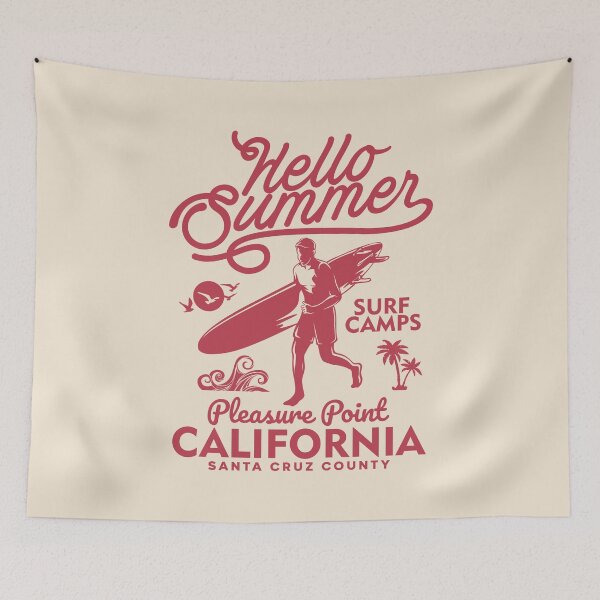 Item preview, Pleasure Point Summer Surf Camp Surfing Santa Cruz County California designed and sold by eclecTEEq.