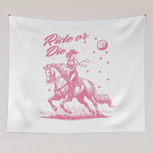 Item preview, Retro Western Cowgirl Ride Or Die designed and sold by Jcat7.