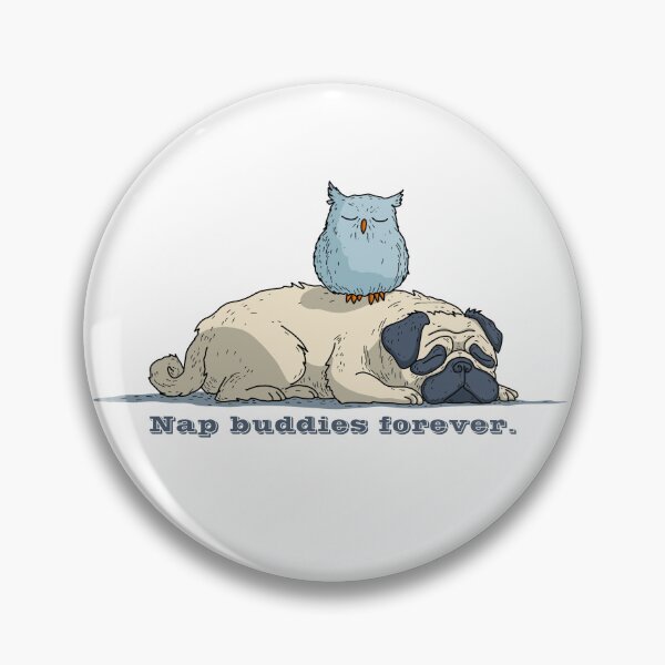 Item preview, Pug & Owl Power Nap – Perfect Gift for Animal Lovers designed and sold by Absyntart.