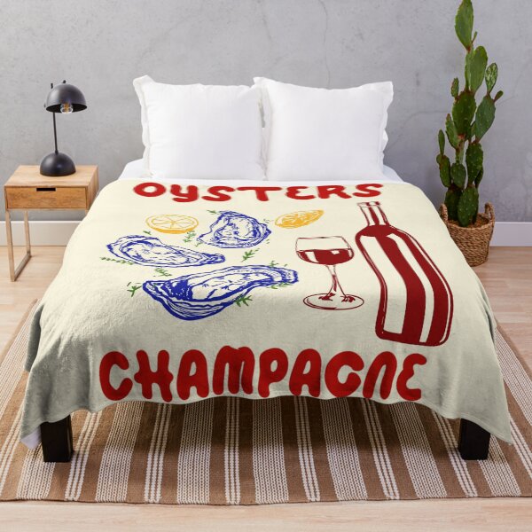Item preview, Oysters & Champagne Illustration designed and sold by MaiZephyr.