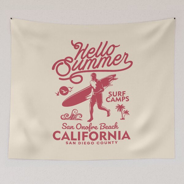 Item preview, San Onofre Beach Summer Surf Camp Surfing San Diego County California designed and sold by eclecTEEq.