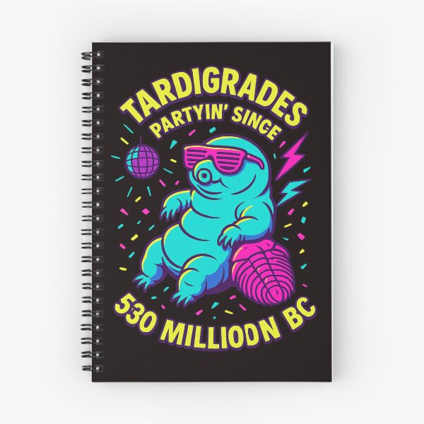 Item preview, Tardigrades Partyin’ Since 530 Million BC – Retro Neon Microbe Art designed and sold by FrameFlow.