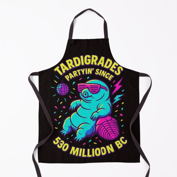 Item preview, Tardigrades Partyin’ Since 530 Million BC – Retro Neon Microbe Art designed and sold by FrameFlow.