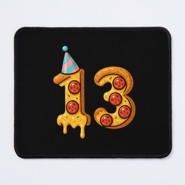 Item preview, Pizza 13th Birthday 13 Years Old Food Lover Happy Bday Men Women designed and sold by rafaeltto.