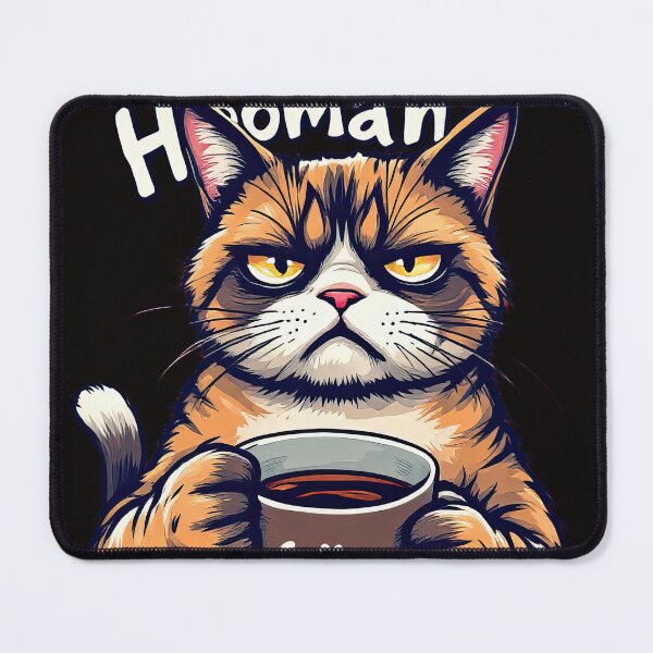Item preview, There is a cat that is holding a cup of coffee designed and sold by cafegrafis.