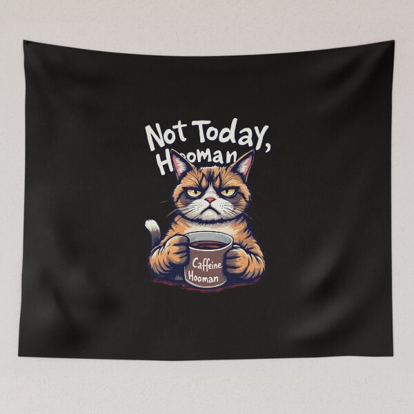 Item preview, There is a cat that is holding a cup of coffee designed and sold by cafegrafis.