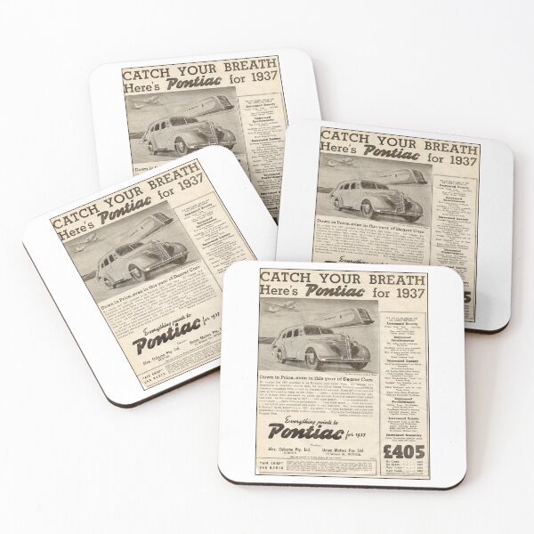 Item preview, 1937 Pontiac Silver Streak Vintage Advert -  Classic American Car Art Deco Era designed and sold by taspaul.