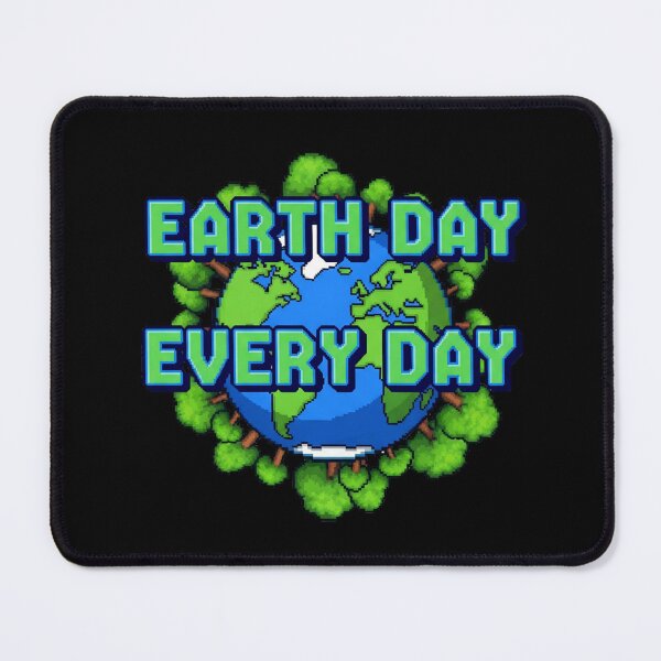 Item preview, Earth Day Every Day: A Pixelated Vision for Planet Protection designed and sold by ART-POD-PL.