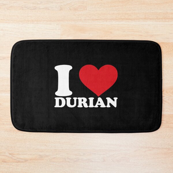 Item preview, I Love Durian – Red Heart Tropical Fruit Lover white Design designed and sold by EmeraldeaArt.