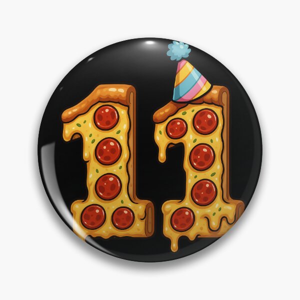 Item preview, Pizza 11th Birthday 11 Years Old Food Lover Happy Bday Men Women designed and sold by rafaeltto.