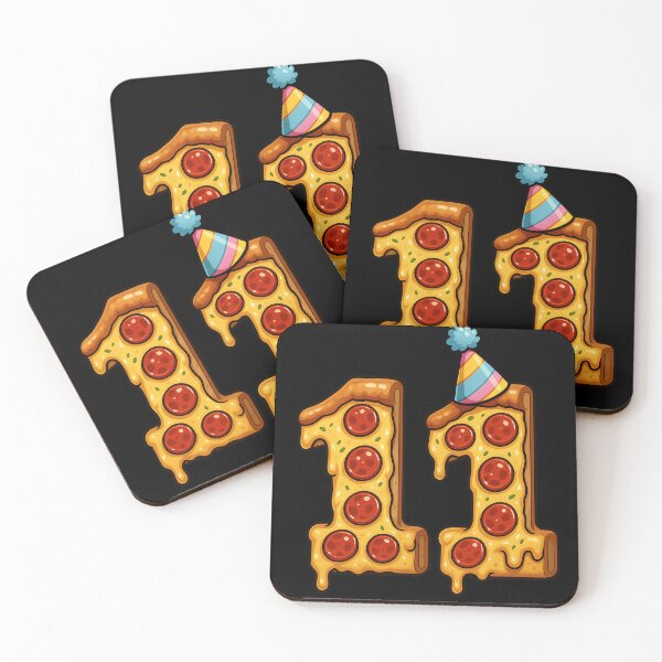 Item preview, Pizza 11th Birthday 11 Years Old Food Lover Happy Bday Men Women designed and sold by rafaeltto.