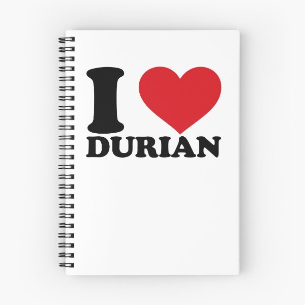 Item preview, I Love Durian – Red Heart Tropical Fruit Lover Design designed and sold by EmeraldeaArt.