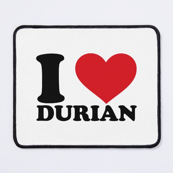 Item preview, I Love Durian – Red Heart Tropical Fruit Lover Design designed and sold by EmeraldeaArt.