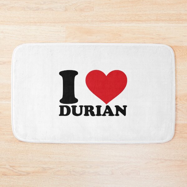 Item preview, I Love Durian – Red Heart Tropical Fruit Lover Design designed and sold by EmeraldeaArt.