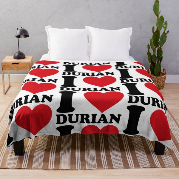 Item preview, I Love Durian – Red Heart Tropical Fruit Lover Design designed and sold by EmeraldeaArt.