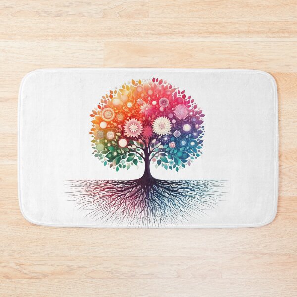 Item preview, banyan tree, tree, tropical, spring, rainbow, leaves designed and sold by TrueArtVibes.