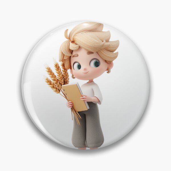 Item preview, Virgo Zodiac Chibi Boy – Kawaii Astrology Illustration designed and sold by GoldenChiArt.