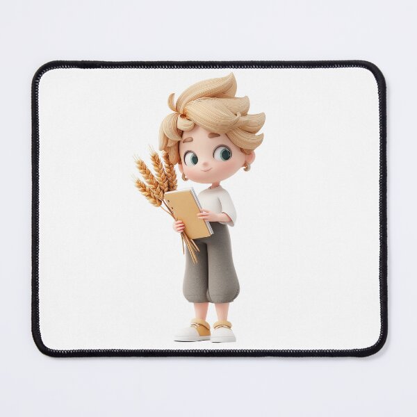 Item preview, Virgo Zodiac Chibi Boy – Kawaii Astrology Illustration designed and sold by GoldenChiArt.