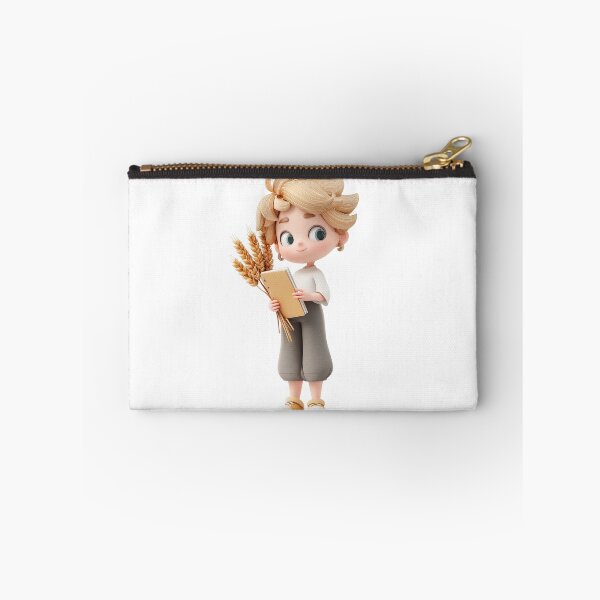 Item preview, Virgo Zodiac Chibi Boy – Kawaii Astrology Illustration designed and sold by GoldenChiArt.
