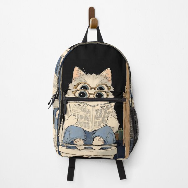 Item preview, Devon Rex Cat Reading Newspaper Bathroom Toilet Decor designed and sold by earlobejerk.