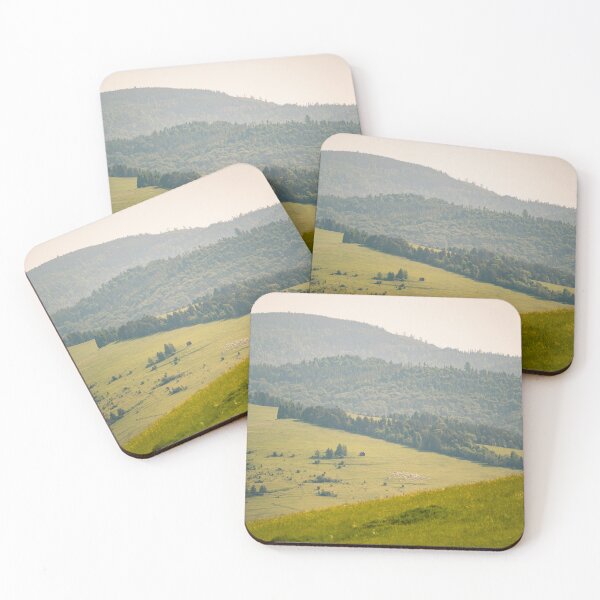 Item preview, Peaceful Pastures in the Pieniny Mountains – Warm Countryside Print designed and sold by alicjamiekina.