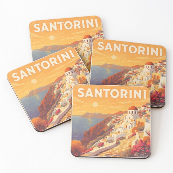 Item preview, Vintage Santorini – Bold Greek Island designed and sold by kacperartdesign.