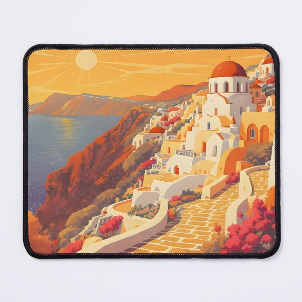 Item preview, Vintage Santorini – Bold Greek Island designed and sold by kacperartdesign.