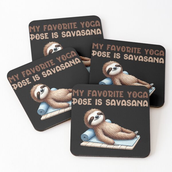 Item preview, My Favourite Yoga Pose Is Savasana designed and sold by Margerita23.