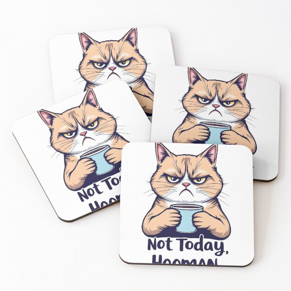 Item preview, There is a cat that is holding a cup of coffee designed and sold by cafegrafis.